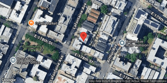 Aerial map of 2004 LAFONTAINE AVENUE, Bronx