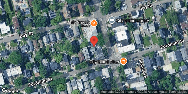 Aerial map of 319 CITY ISLAND AVENUE, Bronx