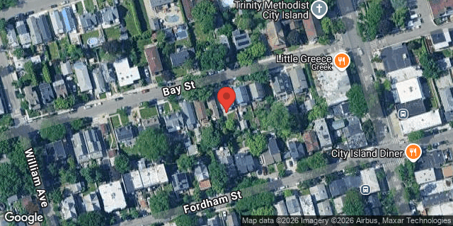 Aerial map of 98 BAY STREET, Bronx