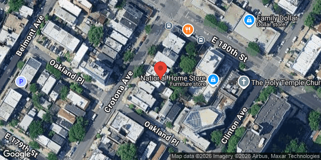 Aerial map of 2072 CROTONA AVENUE, Bronx