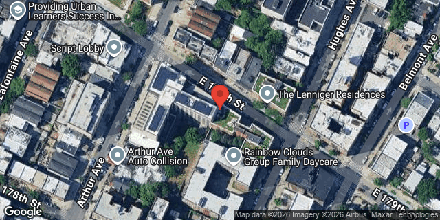 Aerial map of 612 EAST 179 STREET, Bronx