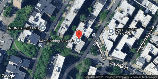 Aerial map of 1471 POPHAM AVENUE, Bronx