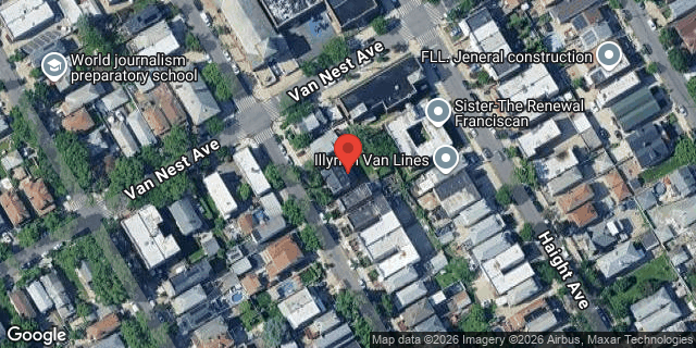 Aerial map of 1662 LURTING AVENUE, Bronx