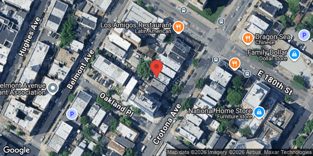 Aerial map of 2071 CROTONA AVENUE, Bronx
