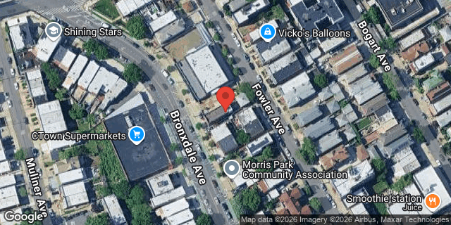 Aerial map of 1840 BRONXDALE AVENUE, Bronx