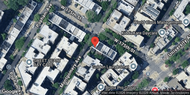 Aerial map of 130 WEST 175 STREET, Bronx