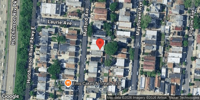 Aerial map of 1828 MULFORD AVENUE, Bronx