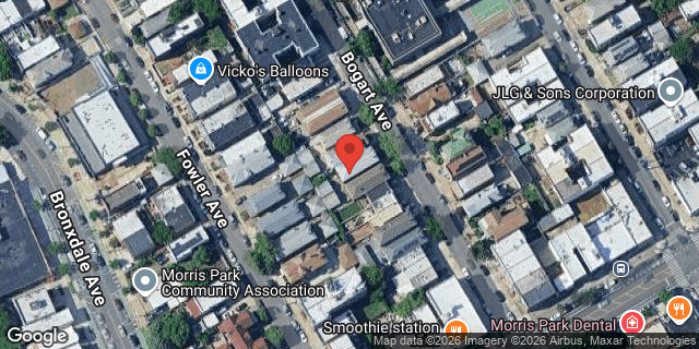 Aerial map of 1829 BOGART AVENUE, Bronx