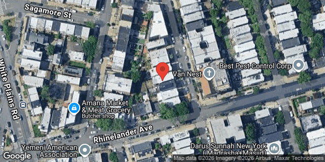 Aerial map of 1907 HOLLAND AVENUE, Bronx