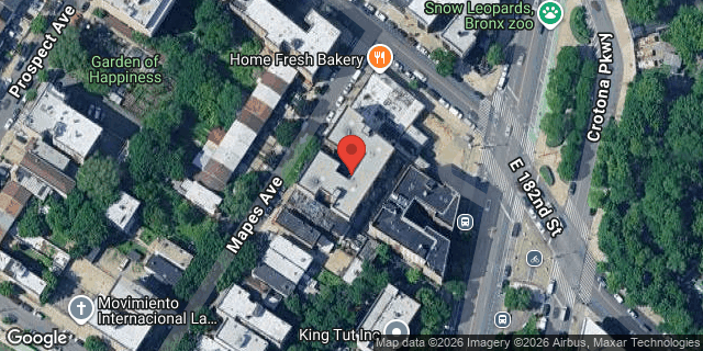 Aerial map of 2158 MAPES AVENUE, Bronx