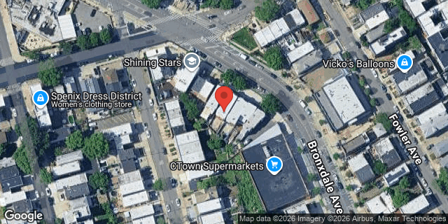 Aerial map of 1867 BRONXDALE AVENUE, Bronx