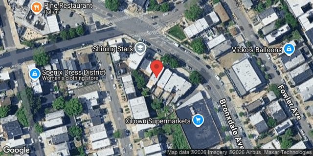 Aerial map of 1869 BRONXDALE AVENUE, Bronx