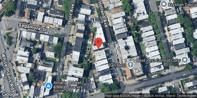 Aerial map of 1915 HOLLAND AVENUE, Bronx