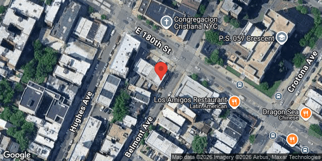 Aerial map of 656 EAST 180 STREET, Bronx