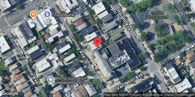 Aerial map of 1718 LURTING AVENUE, Bronx