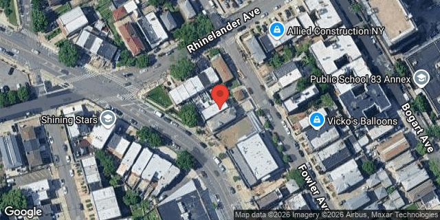 Aerial map of 1868 BRONXDALE AVENUE, Bronx