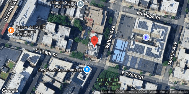 Aerial map of 1857 WALTON AVENUE, Bronx