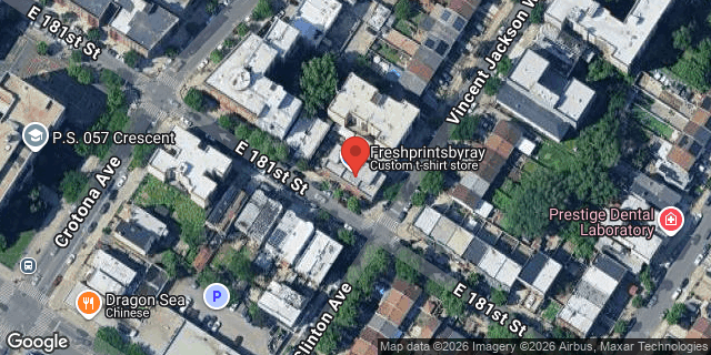 Aerial map of 725 EAST 181 STREET, Bronx