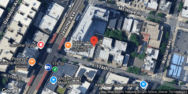 Aerial map of 17 EAST 176 STREET, Bronx