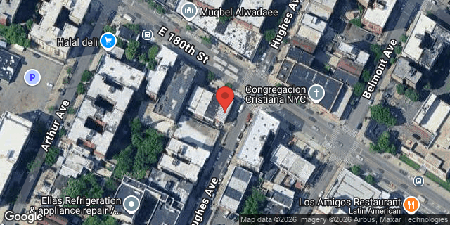 Aerial map of 626 EAST 180 STREET, Bronx