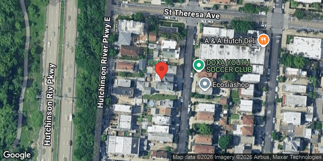 Aerial map of 1873 MULFORD AVENUE, Bronx