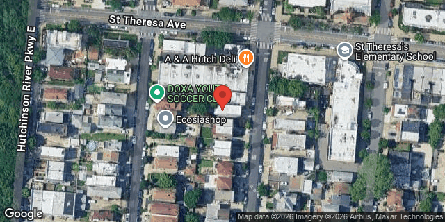 Aerial map of 1859 MAYFLOWER AVENUE, Bronx