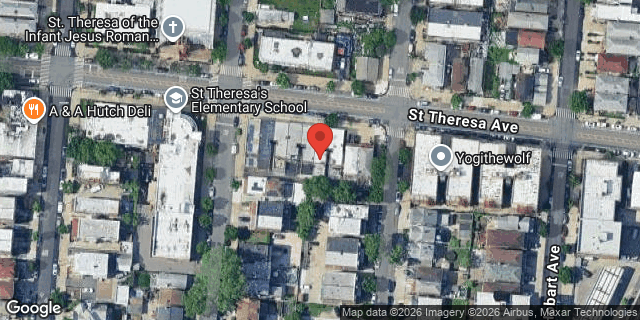 Aerial map of 2884 ST THERESA AVENUE, Bronx