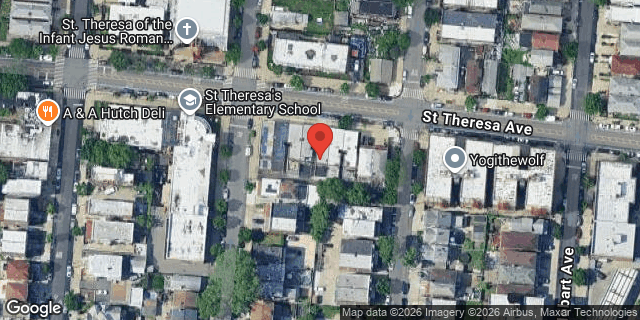 Aerial map of 2882 ST THERESA AVENUE, Bronx