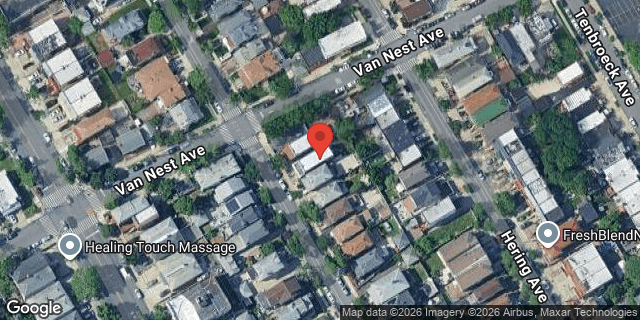 Aerial map of 1660 YATES AVENUE, Bronx