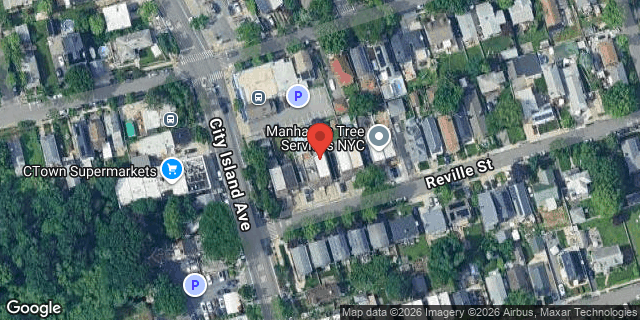 Aerial map of 147 REVILLE STREET, Bronx
