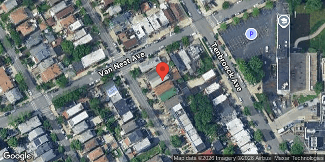 Aerial map of 1660 HERING AVENUE, Bronx