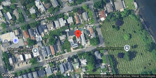 Aerial map of 185 REVILLE STREET, Bronx