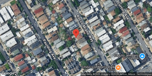 Aerial map of 1829 HONE AVENUE, Bronx