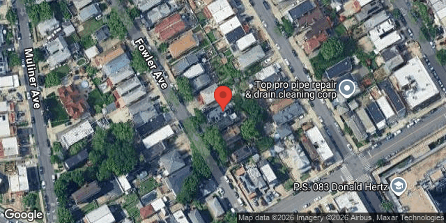 Aerial map of 1920 FOWLER AVENUE, Bronx