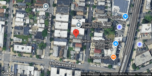 Aerial map of 1917 HOBART AVENUE, Bronx