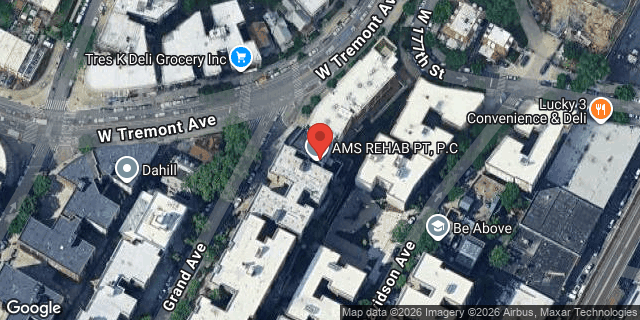 Aerial map of 1760 GRAND AVENUE, Bronx