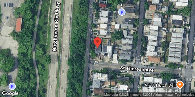 Aerial map of 2805 ST THERESA AVENUE, Bronx