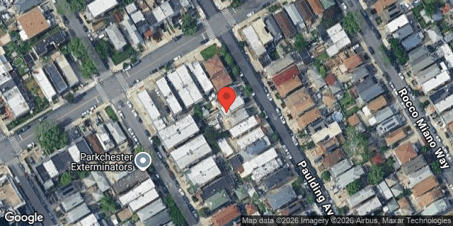Aerial map of 1857 PAULDING AVENUE, Bronx