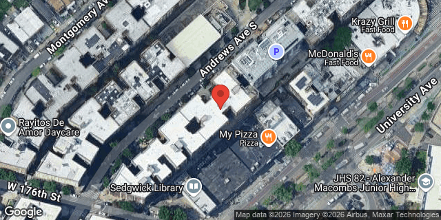 Aerial map of 1730 ANDREWS AVENUE SOUTH, Bronx