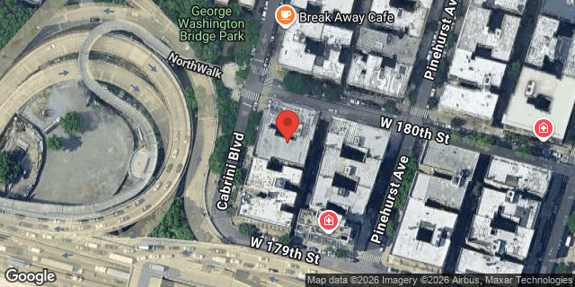 Aerial map of 854 WEST 180 STREET, Manhattan