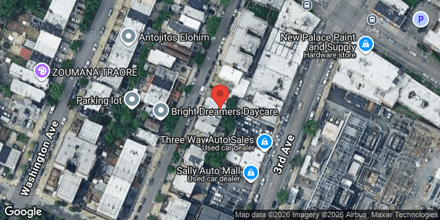 Aerial map of 2058 BATHGATE AVENUE, Bronx