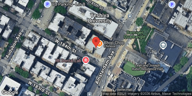 Aerial map of 2502 AMSTERDAM AVENUE, Manhattan