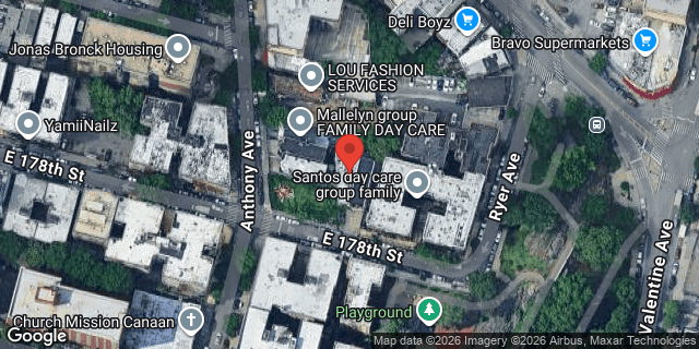 Aerial map of 309 EAST 178 STREET, Bronx
