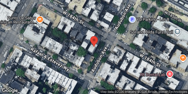 Aerial map of 550 WEST 184 STREET, Manhattan