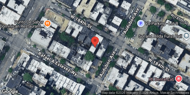 Aerial map of 552 WEST 184 STREET, Manhattan
