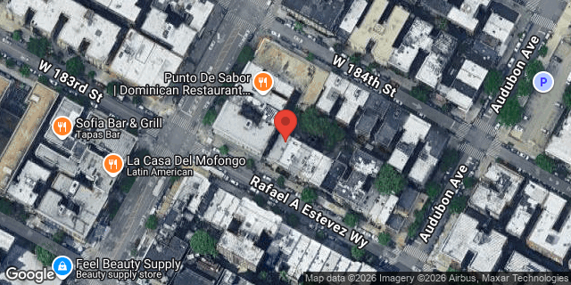 Aerial map of 573 WEST 183 STREET, Manhattan