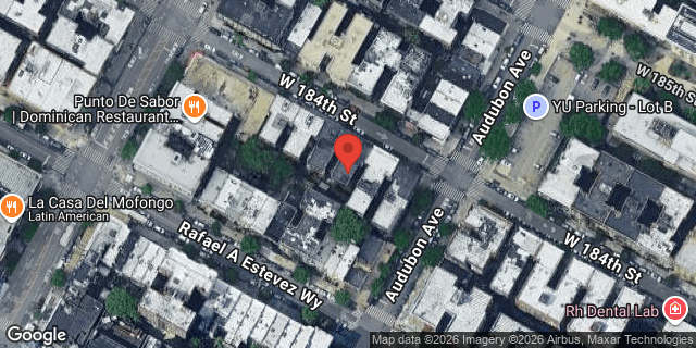 Aerial map of 554 WEST 184 STREET, Manhattan