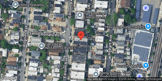 Aerial map of 1936 EDISON AVENUE, Bronx