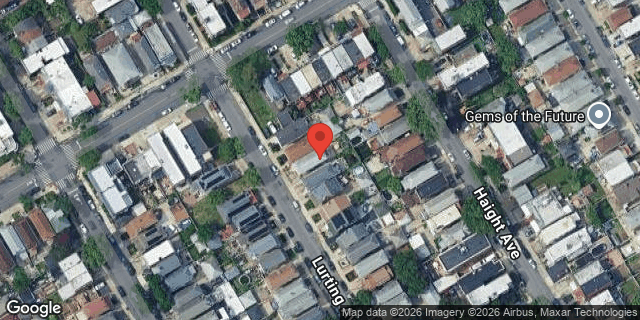 Aerial map of 1858 LURTING AVENUE, Bronx