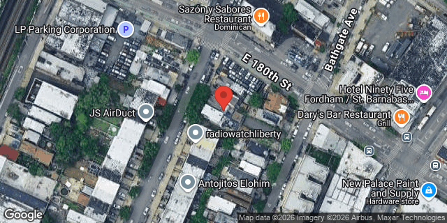 Aerial map of 2090 WASHINGTON AVENUE, Bronx